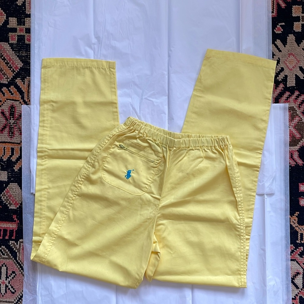 Vintage Ralph Lauren GIRLS Elastic Waist Cotton Pants M FLAWLESS 1982 GORGEOUS